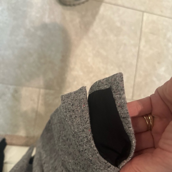 J. Crew Cashmere & Wool blend/ Black and Gray Crew Neck Sweater - Picture 6 of 9